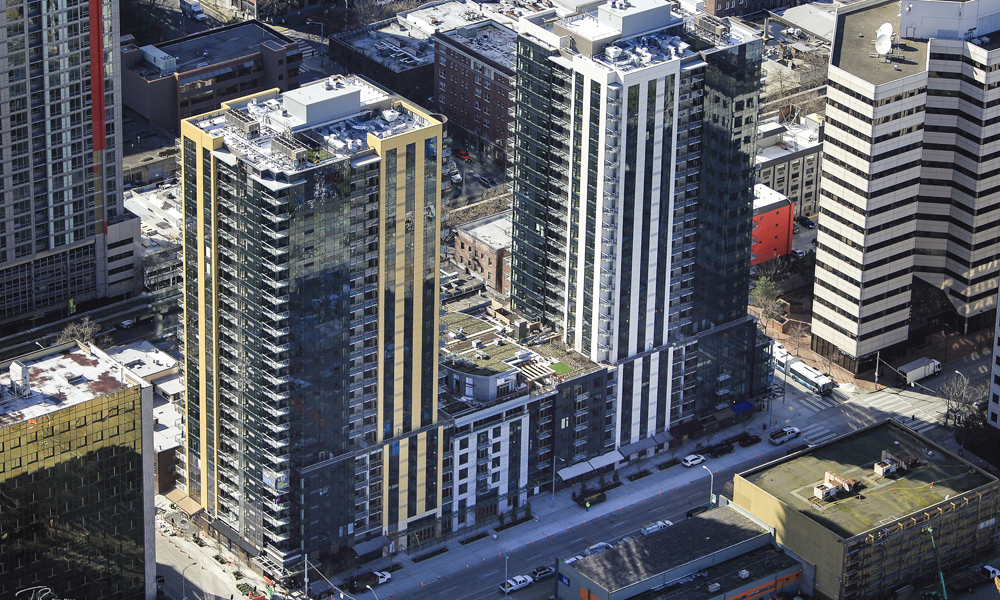 Via6 apartments aerial view